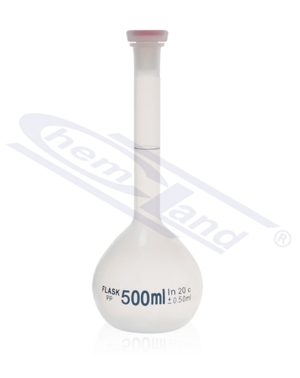 kolba miarowa z PP z korkiem szlif 24/29 1000ml klasa B CHEMLAND