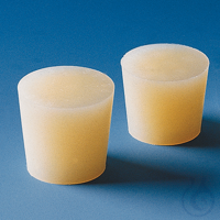 Stopper, silicone rubber, u.dia. 16,5 mm, l.dia. 12,5 mm, h. 20 mm