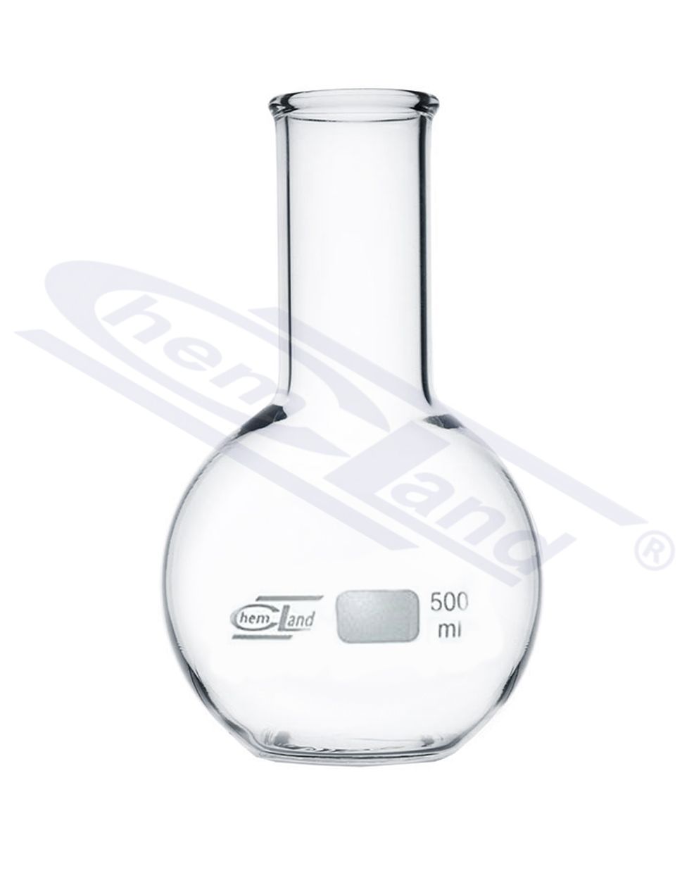 kolba płaskodenna w/sz  00500ml  CHEMLAND