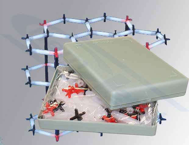model budowy kryształu - diament