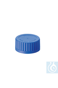 neoChoice -Schraubkappen aus PPN blau, GL 45 10 St./Pack blau