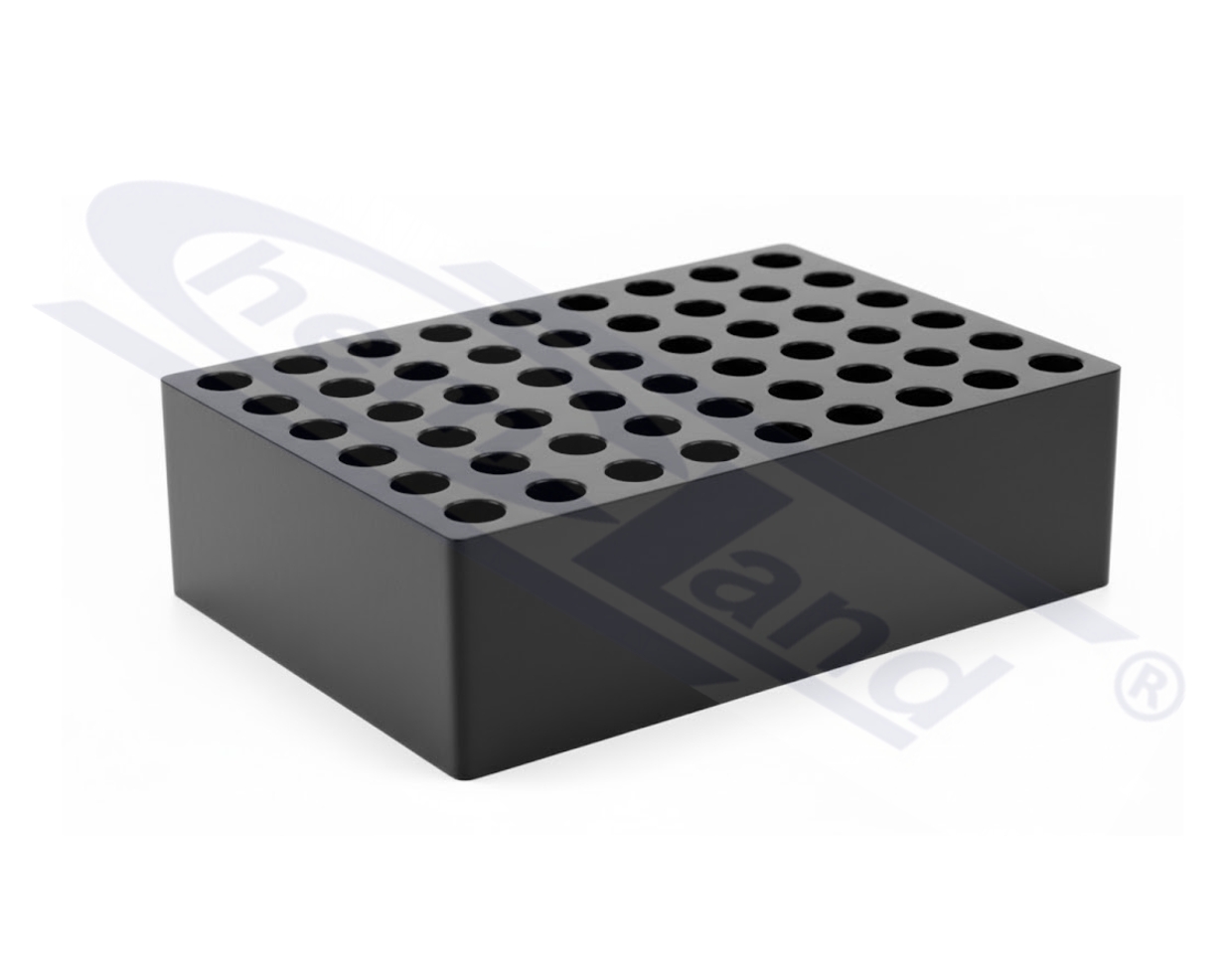 blok grafitowy fi 19 mm x 54 miejsc, do próbowek 15 mL lub fi 18 mm Rocker
