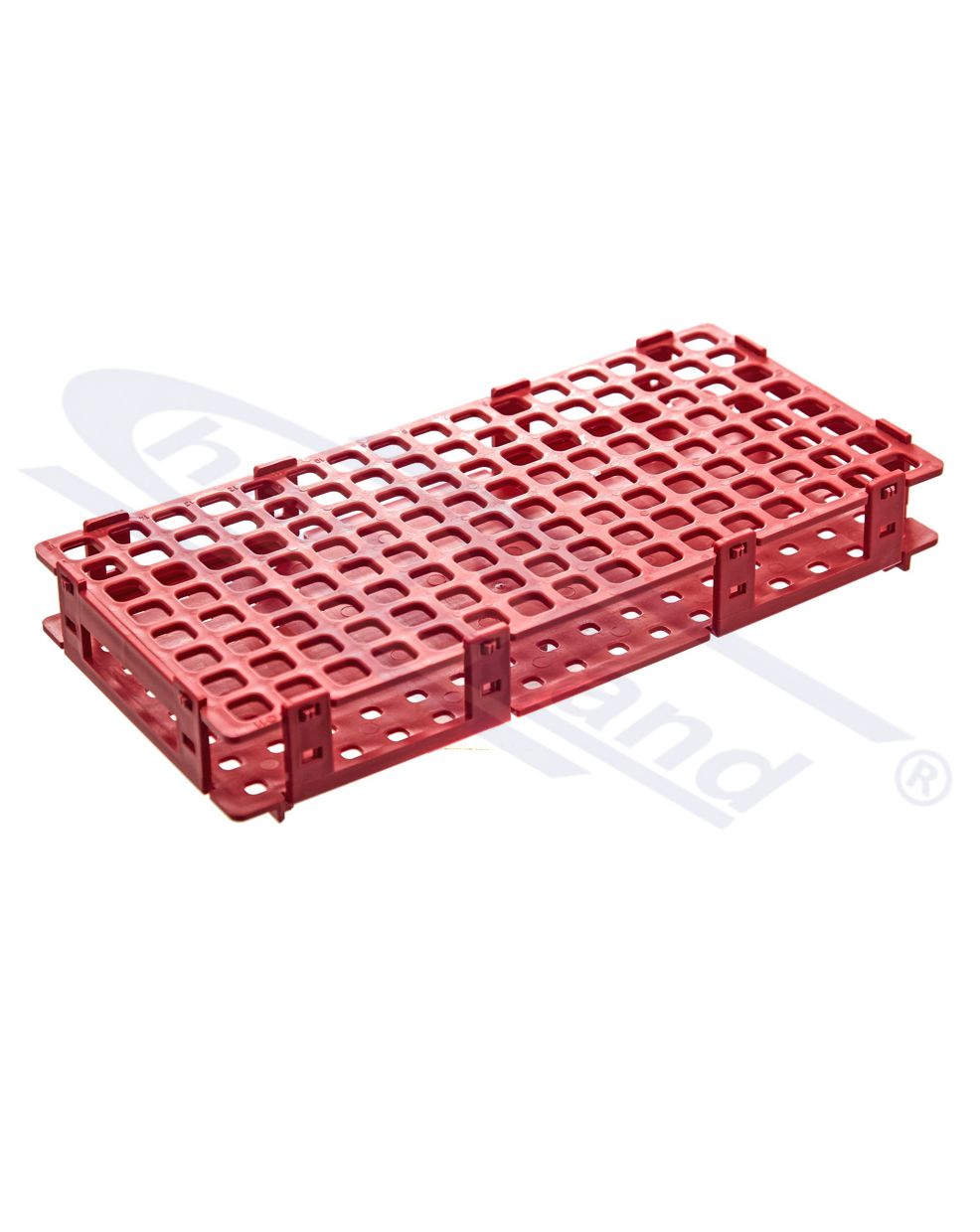 statyw na probówki Ependorffa PP  8x16 czerwony, fi 13mm