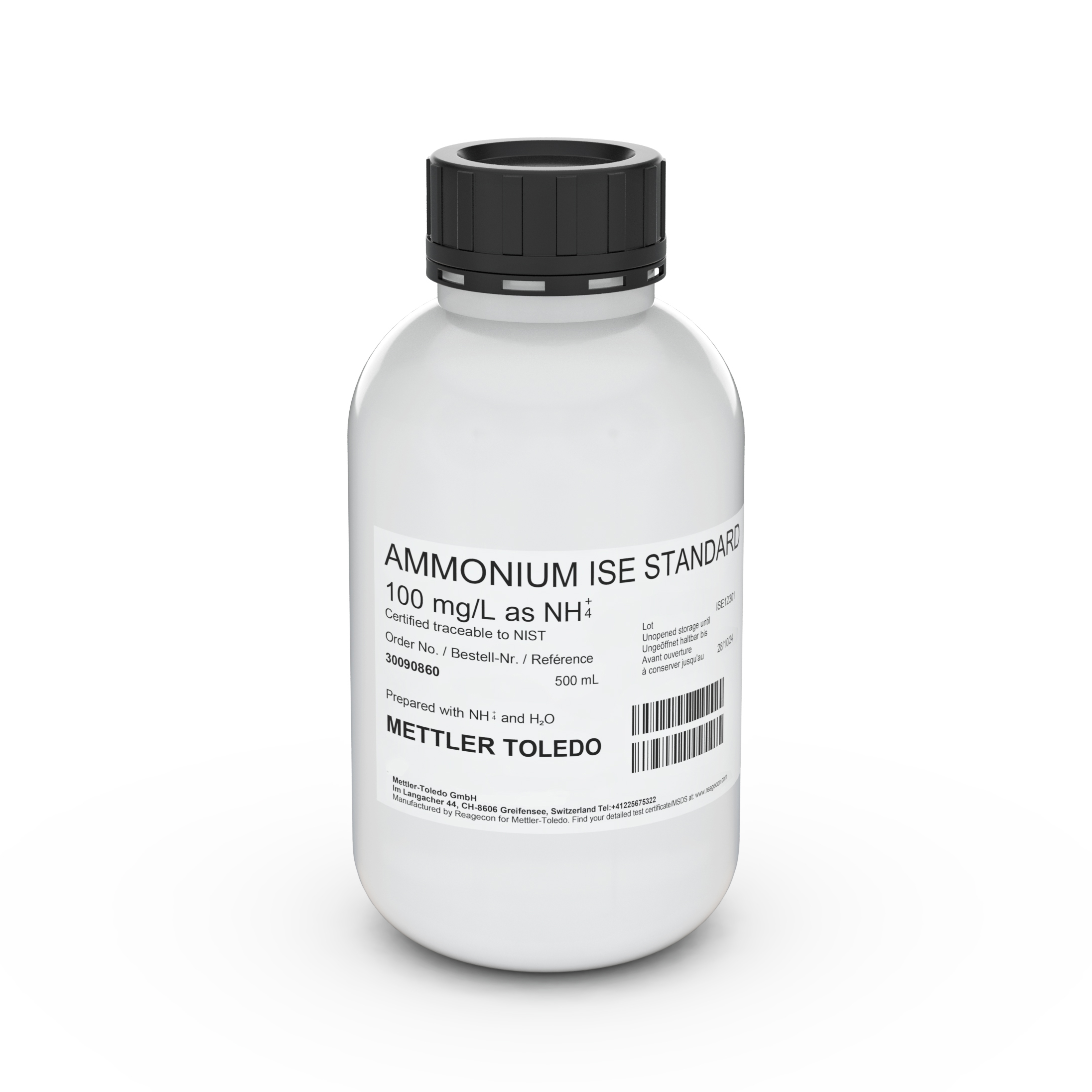 ISE standard NH4 100 mg/L, 500mL