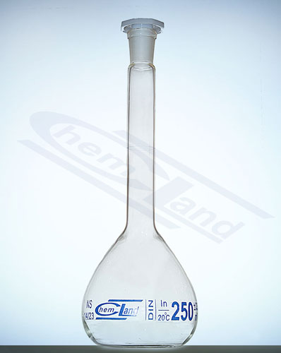 kolba miarowa kl B0010ml  07/16 CHEMLAND - skala niebieska