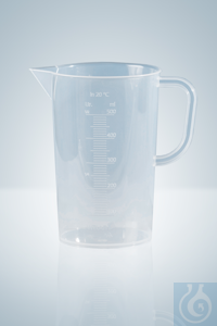 MEASURING BEAKERS, PP, 500 ML, EMBOSSED SCALE