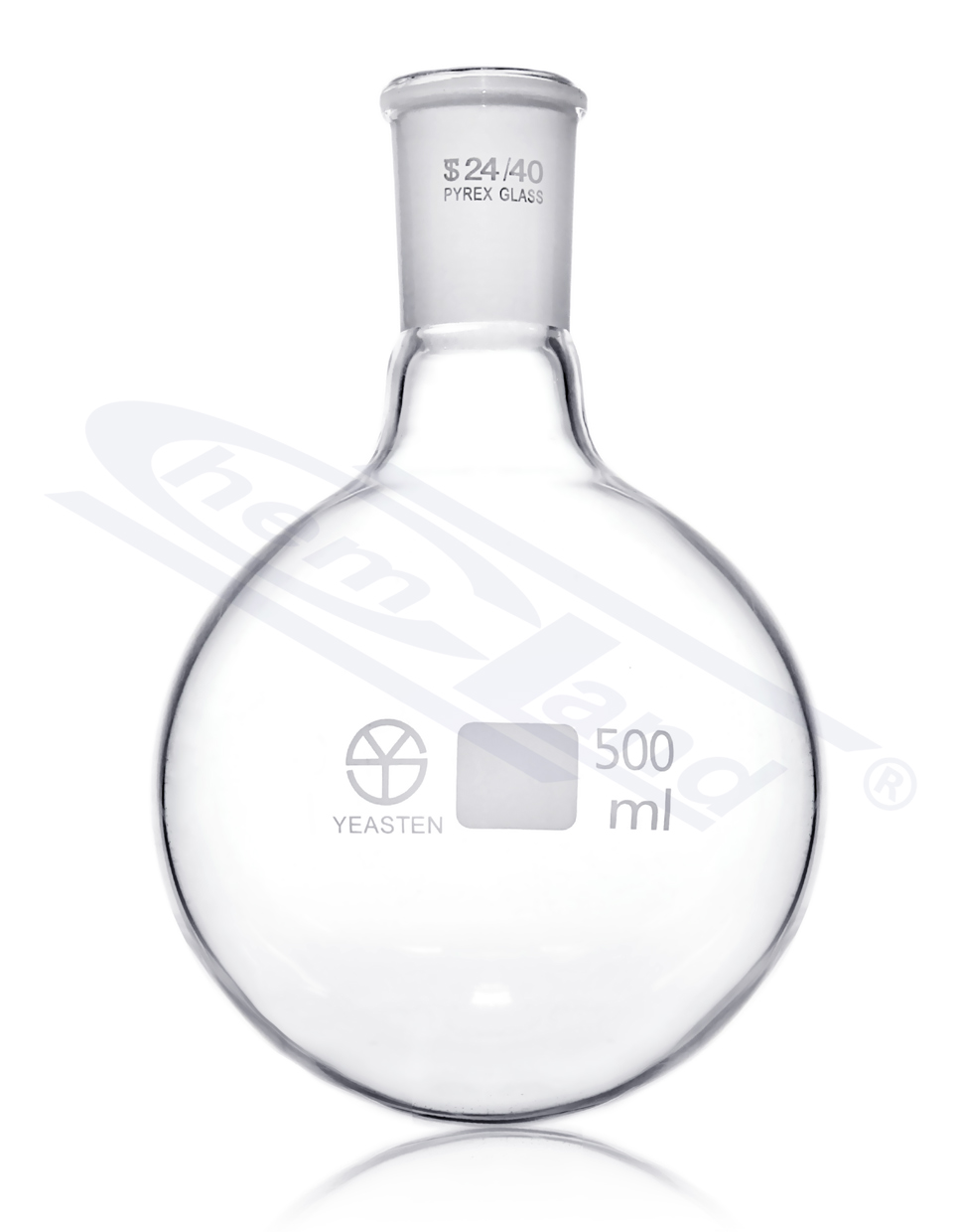 kolba okrągłodenna 00500ml szlif 25/40 CHEMLAND