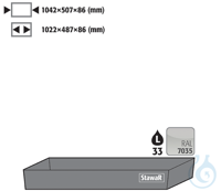 bottom collecting sump sh.steel lam. for Q90/Q30 B1200 1042x507x86