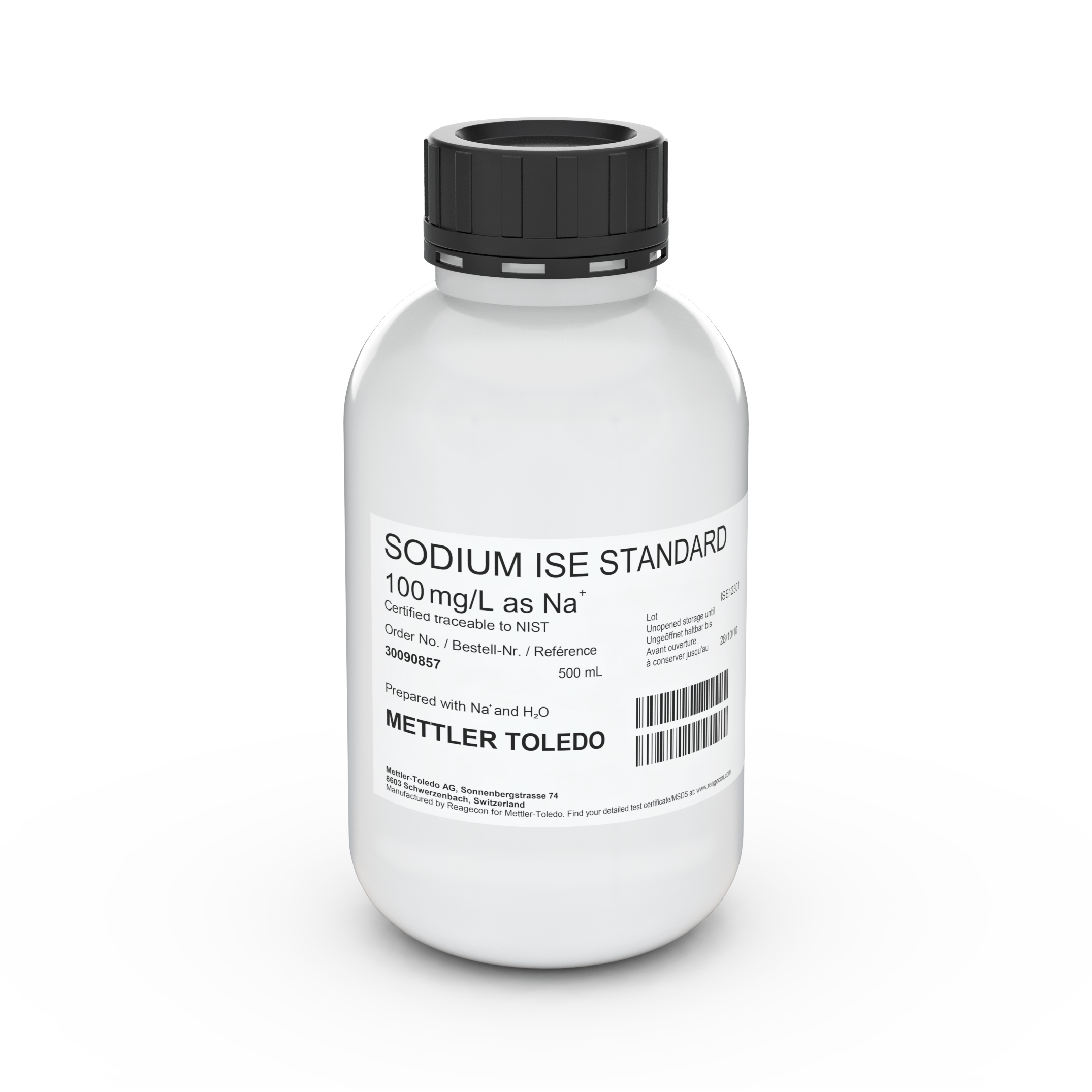 ISE standard Na 100 mg/L, 500mL