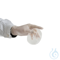 Latex disposable exam gloves, non-sterile, powder free, S (6-7) size, 100 pcs