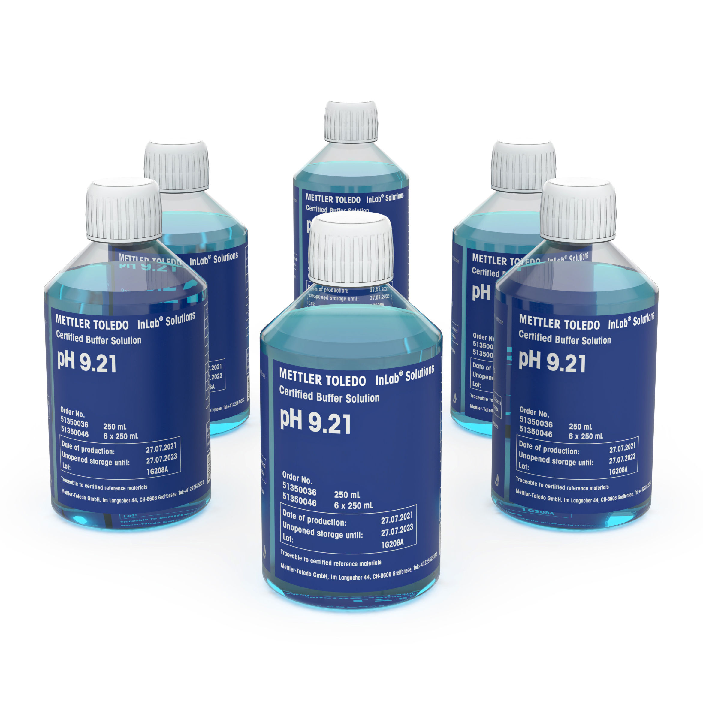 Certified buffer pH 9.21 6x250mL Bottles