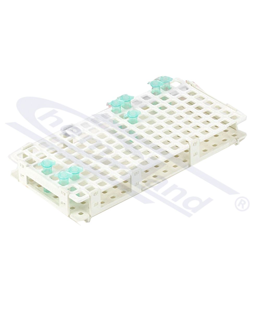 statyw na probówki Ependorffa PP  6x14 czerwony, fi 13mm