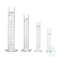 Set of measuring cylinder hexagonal base, class B, LBG