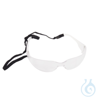 Safety glass, made of polycarbonate, grey sunscreen with UV filter