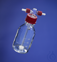 Gas Washing Bottle, FD 500 ml, Por. 4, GL 45