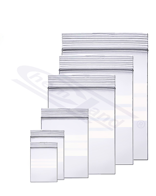 woreczki strunowe 150x250mm, LDPE, 50um, z 3 białymi liniami do opisu  op.100szt