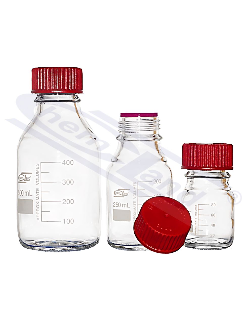 butelka z nakrętką czerwoną 1000ml do 200 oC