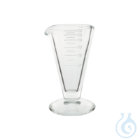 Conical pressed measuring flask, soda-lime glass, 500 ml