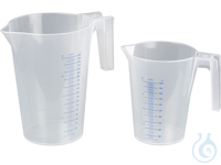 Graduated beakers, stackable