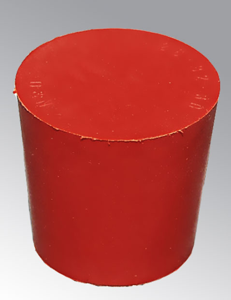 korek gumowy czerw  dół 10,50 góra 14,50 wys 20mm