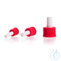 PTFE Hose Connection, straight, with silicone seal (VMQ), with screw cap PBT