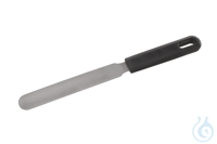 Spatula with plastic handle, long blade, stainless steel,L=252mm
