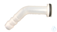 Hose connection, PP, GL 18, curved