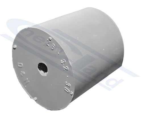 korek gumowy szary 1x otwór dół 26,00 góra 32,00 wys 30mm