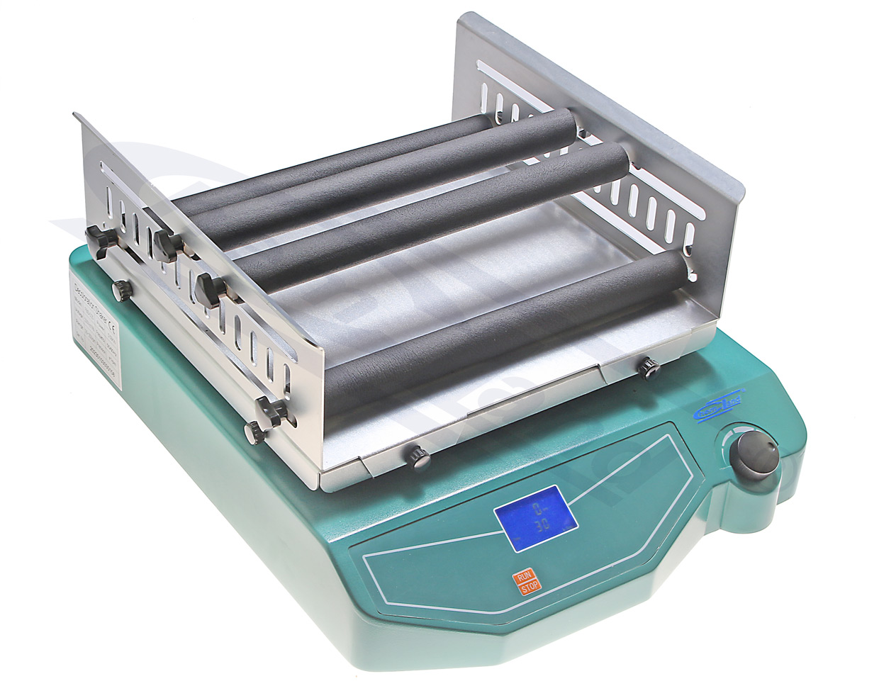 wytrząsarka z platformą ruch orbitalny, obciążenie max.5,0kg, nastawa prędkości 30-250 RPM amplituda 20mm, nastawa czasu 0-1199min